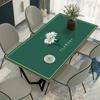 Toalha de Mesa de Couro Americano Jogo Americano para Mesa de Jantar Doméstico Impermeável e à Prova de Óleo Sem Lavagem Mesa de Jantar Retangular Jogo Americano para Mesa de Centro Toalha de Mesa de PVC