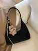 Bolsa Tote Plissada de Camurça Ninho Estilo Coreano de Grande Capacidade para Mulheres 2025 Outono e Inverno Nova Moda Bolsa Transversal de Ombro Único