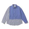 Beijie Marca de Moda Estilo Americano Masculino 2024 Outono Nova Camisa Listrada com Costura Camisa de Manga Longa Masculina Jaqueta Solta