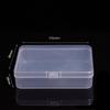 Caja Cuadrada de PP en Stock de Fábrica Caja de Almacenamiento de Joyería Plástico Transparente Tapa abatible Caja de Almacenamiento para Empaque de Piezas Caja Pequeña