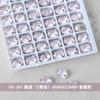 K9 unhas fundo afiado diamante rosa rosa amor torto coração diamante gordura quadrado octogonal strass unhas jóias 2 Pack