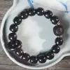 Pulsera de Cuentas Corredizas con Cabeza de Tigre Vintage de Palosanto Africano y Ébano, Cuentas Budistas, Cuentas Giratorias para Pareja, Pulsera Cultural de Cuentas Corredizas