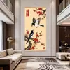 Nova arte de parede estilo chinês para crianças e estudantes, arte de parede com citações inspiradoras, pinturas decorativas de parede de fundo para sala de estar e sala de estudo atacado