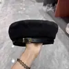 Chapéu de Pescador de Algodão Espesso Quente Escovado para Outono e Inverno para Mulheres Versátil Resistente Chapéu de Aba Reta Boina Emagrecedora Chapéu de Balde Tendência