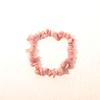 Amazon Nueva Venta Caliente Pulsera de Grava de Amatista Rosa Blanca Natural Hecha a Mano Ágata Irregular para Mujer