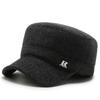 Gorra para Ancianos Hombres Otoño e Invierno Gorra de Béisbol Mediana Edad y Ancianos Cálida con Orejeras de Papá Forrada de Felpa Grosor Extra Gorra de Abuelo