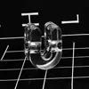[Personalizado] Charms de Sapato com Letras 3D Fosco Fivelas de Sapato Acessórios Flor de Sapato Mayday Pulseira Acessórios DIY Letras