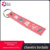 Bordado bordado chaveiro criativo zíper bordado tira bordado chaveiro bordado saco pingente