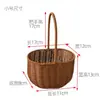 Decorações de presente portátil tecido cesta de flores presente tiro adereços cesta de flores estilo pastoral cesta de flores decorativa