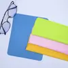 Paño de Limpieza para Gafas Negro en Stock, Puntada Simple, Puntada Doble, Puntada Triple, Paño para Lentes de Gamuza Sintética, Microfibra, Se Puede Imprimir con Logo