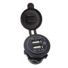 Adecuado para Coche y Motocicleta Cargador de Coche Modificado Doble Apertura 4.2A con Interruptor Táctil Cargador USB para Coche
