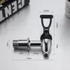 Grifo de barril de aislamiento interruptor accesorios universales flor de loto ciruela Venus 3 puntos barril de té de leche 4 puntos tipo prensa barril de leche de soja