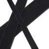 Suministro de Cinta Elástica de Nylon Tejido Elástico de Velcro Negro, Cierre de Gancho y Bucle que no se Engancha, Elástico Mágico para Atar el Cabello