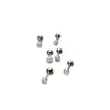 Tornillo para Hélice Auricular Redondo Super Brillante Diseño de Tornillo Anticaída Mini Compacto Elegante Versátil Tornillos de Oreja de Nicho