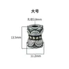 Cuentas de Barril Doble Flor de Loto Incrustadas con Cobre Plata de Ley S925 Accesorios con Patrón de Nube Pulsera DIY Cuerda Trenzada Cuentas Superiores Dobles de Loto