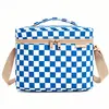 Bolsa de almuerzo tipo tote de color sólido personalizada de fábrica, tela Oxford con forro de papel de aluminio para aislamiento térmico, adecuada para estudiantes y trabajadores de oficina