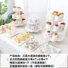 Decoración de Cumpleaños Adornos para Mesa de Postres Exhibidor de Boda Estante de Exhibición Desechable de Tres Niveles Soporte para Pasteles Rejilla para Pasteles
