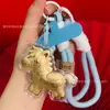 Acessórios de Chaveiro Princesa Dourada do Ano do Cavalo Ouro Puro 999 Fique Rico Instantaneamente Pingente de Bolsa Venda por Atacado em Estoque
