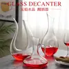 Vaso de cristal con un dispensador de vaso de vino Decantador botella de vino con asa
