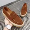 X622 Sapatos Casuais Masculinos de Couro Genuíno, Estilo Old Money, Slip-On, Mocassins, Solado Macio, Planos