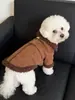 Ropa para Perros con Forro Polar Traccionable Ropa de Invierno Mascota Teddy Cachorro Perros Pequeños Bichón Pomerania Ropa para Gatos Venta Directa