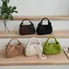 Bolsa de Mão Tecida em Nuvem Artesanal Nicho Estilo Coreano para Mulheres, Nova Moda Primavera 2026 Bolsa de Ombro Transversal Estilosa