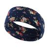 Banda para el cabello de moda coreana para mujer, banda elástica para el cabello absorbente de sudor para yoga, banda para la cabeza con estampado de flores de tendencia, banda para la cabeza con puntos transfronterizos