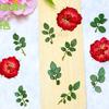Gota de pegamento de hoja de rosa flor seca funda para teléfono móvil flor aromaterapia cera repujada diy Marcador de flores tarjeta de felicitación flor al por mayor