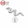 Aretes de Titanio F136 con Forma de Serpiente Transfronterizos, Piercings para Labio, Rosca Externa, Piercings Versátiles Minimalistas de Nicho para Lengua, Joyería para Piercings al por Mayor