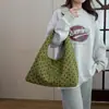 Bolsa de Ombro Minimalista Transfronteiriça com Bolinhas Texturizadas para Mulheres, Novo Modelo 2026, Bolsa de Mão/Ombro Versátil de Veludo Cotelê de Alta Qualidade