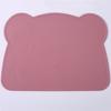 Nuevo mantel individual de oso para niños de Amazon, tapete aislante de silicona, posavasos creativo, tapete a prueba de fugas, mantel individual occidental