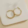 2025 Nuevo Pendiente de Moda de Alto Nivel con Sentido de Nicho Pendiente de Aguja de Plata Simple Lujo Ligero Pendientes de Círculo Grande Pendientes para Mujer