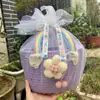 Canasta de Mano Arcoíris Regalo de Regreso Luna Llena del Bebé Año Viejo Banquete de los Cien Días de los Niños Regalo de Acompañamiento Caja de Regalo de Cumpleaños Tejida