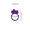 Anillo Vibrador de Silicona para Lamer la Lengua de Venta Caliente Ejercitador de Bloqueo de Semen Retardado Fabricante Mayorista de Productos para Adultos Hombres