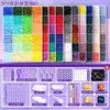 Set de cuentas premium para manualidades DIY, incluye un juego completo de herramientas, plancha y paquetes suplementarios para juguetes de cuentas