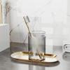 Taza para enjuague bucal de lujo ligero, taza para lavar, taza para cepillo, juego de tazas para pareja sencillas para el hogar, taza de plástico para cepillo de dientes para hotel