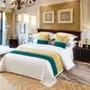 Toalla de cola de cama, bandera de cama, funda de cama de hotel, suministros de cama de estilo europeo chino, funda de cama sencilla para alojamiento y desayuno