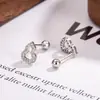 Nuevos Pendientes de Verano con Forma de Calabaza con Incrustación Completa de Diamantes, Tornillos de la Suerte Huecos, Súper Brillantes, Lujo Ligero, Pendientes Versátiles para Mujer