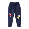 Calça Jogger Casual Bordada Nova para Crianças Meninos e Meninas, Bebês e Crianças Pequenas, Calça Longa de Moletom de Algodão, Calça Infantil Estilo Europeu e Americano Venda por Atacado