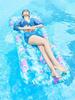 Flotador Inflable Acuático para Adultos Transfronterizo, Fila Flotante con Hojas Engrosadas, Cueva Lounger, Tabla Flotante para Nadar, Cama Flotante Individual