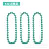 Fabricante en stock, cadena de cuentas de pintura de color caramelo, etiqueta adhesiva, cadena de cuentas de metal de hierro para bricolaje, 2,4 mm * 12