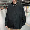 Blanca Suelta Elegante Versátil Verano Estilo Hong Kong Delgada Chaqueta Camisa Hombres Estilo Coreano Moderna Muy Etérea Camisa Manga Larga