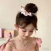Diadema de Lazo de Lunares Rosas de Estilo Suave para Niñas, Diadema para Moño, Diadema para Cola de Caballo, Accesorio para el Cabello