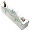 Mantel para Mueble de TV de Cuero Nórdico con Patrón de Imitación de Mármol para el Hogar, Impermeable y a Prueba de Aceite, Cubrepaño Resistente al Desgaste para Mueble de TV