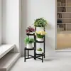 Suporte dobrável para vasos de flores de sala de estar, para chão, para exterior, suporte para plantas, expositor, adequado para varanda, jardim, plantas verdes