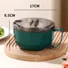 Tazón para Fideos Instantáneos de Acero Inoxidable 304 con Tapa, Tazón Drenable Estilo Japonés, Venta al por Mayor para Cantinas de Residencias Estudiantiles