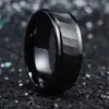 Exportación Transfronteriza Popular Europeo y Americano Diseño en Forma de Diamante Anillo de Acero Inoxidable Anillo en Forma de Diamante de 24 Caras Doble Escalón Doble Biselado