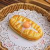 Material PU molhado macio de recuperação lenta simulação pão comida adereços amassar modelo de descompressão descompressão croissant pão torcido