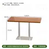 Mesa y Silla para Cafetería Famosa de Internet Combinación Estilo Industrial Silla para Tienda de Postres y Té con Leche Silla para Restaurante Occidental Restaurante de Comida Ligera Silla de Comedor Comercial