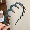Diadema plisada ondulada que levanta la coronilla y hace que el rostro parezca más pequeño, simple y cómoda, no aprieta la cabeza, adecuada para el uso diario, estilo nuevo